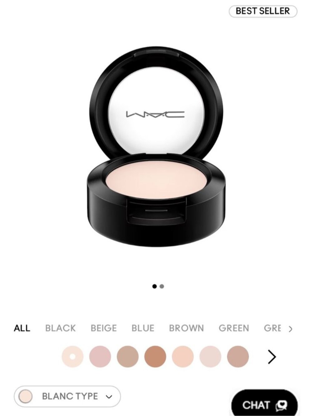 MAC Studio Finish SPF 35 Concealer NC10 beige light creamy Full Coverage Matte